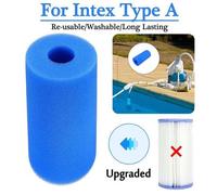 2pcs Lavable Filtre à Eau de Piscine Intex Type A Filtre de Piscine Éponge de Cartouche de Mousse