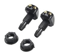 2Pcs Lave-Glace de Voiture Buse essuie-Glace Jet de Spray d’Eau Double Trou Buse Universelle en Plastique ABS
