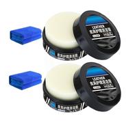 2Pcs Leather Maintenance Cream, Leather Care Cleaning Paste, Cleaning and Care Cream Cleaning Paste for Leather Care, Multifunctional Automotive Interior Leather Cleaning Cream for Car Furniture