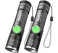 2pcs Led Flashlight Battery Operated Flashlight Extremely Bright Led Flashlight With 4 Modes, Ip65 Waterproof Mini Flashlight Kids For Camping, Hiking, Outdoor