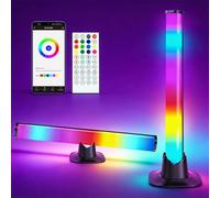 2PCS LED Gaming Barre LED Light Bar, Multicolores Barre Lumineuse 16 Millions De Couleurs RGB pour Gaming Room, Colonne Lumineuse avec Application, TéLéCommande, Synchronisation Musicale Et Mode ScèNe