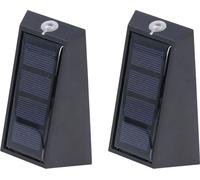 2Pcs LED Solar Wall Light Outdoor Fence Wall Light Decoration Night Light for Backyard Garden Pathway (Applique solaire extérieure pour clôture)