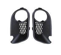 2Pcs Left Right Side Hood Lower Fog Light Fog Lamp Grills Covers Fit for Touareg 7L 2003-2007 (Color : Black)
