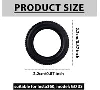 2pcs Lens Protectors for Insta360 GO 3S,Anti-Fog Glass for Insta360 GO 3S Camera Accessories Scratch Resistant and Waterproof