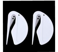 2PCS Lettre plastique Ouvre Mini lettre enveloppe Ouvre courrier Documents de sécurité Guarded Cutter Matériel