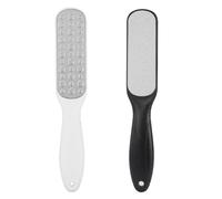 2Pcs Lime pour Pieds Professionnel,Râpe à pieds - Double Face Râpe à Pieds - de Pédicure Pied à Double Face Fichiers- pour Enlever la Peau Morte (Noir, Blanc)