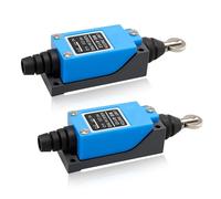 2PCS Limit Switch ME-8112, Fin de Course Mécanique Momentané À Piston Plongeur, 1no+1nc, 220v 5a, Interrupteur de Fin de Course de Sécurité pour Cnc, Portes Automatiques et Machines Industrielles
