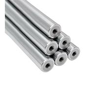 2PCS linear shaft OD8/10/12/16mm Length100-550mm with two ends of M4/M5/M6 thread hole depth of 8-16mm Chromed Harden Rod Shaft(100mm)