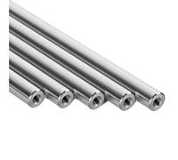2PCS linear shaft OD8-25mm Length100-1000mm with two ends of M4/M5/M6 thread hole depth of 8-16mm Chromed Harden Rod Shaft(600mm)