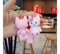 2pcs Little Fox Lingna Bell Porte-Clés Poupée Sac Ornement Porte-Clés De Voiture