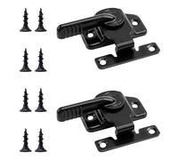 2pcs Loquets de Porte pour Fumoir avec 8 Vis, Loquet de Serrage pour Loquet de Porte de Fumoir Compatible avec 1077 PBV4PS2, Pit Boss Pro Series II 4 Series Vertical Wood Pellet Smoker