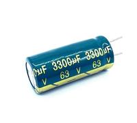 2pcs/lot high frequency low impedance 63V 3300UF aluminum electrolytic capacitor size 18 * 40 3300UF 63V 20% EKFBQBGW