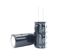 2pcs/lot T37 100v 2200UF aluminum electrolytic capacitor size 22 * 40 2200UF 20% AUOQKQUT