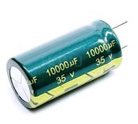 2PCS Low ESR/Impedance high frequency 35v 10000UF aluminum electrolytic capacitor size 18 * 35mm MQXFCZUX