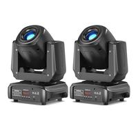 2PCS Lyre LED 100W, Beam Jeux de Lumiere 8 Gobos 8 Couleurs Projecteur pour Club Bar Disco Party Scène Luminaires