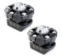 2PCS Lyre LED 150W Beam Lumière de scène RGBW avec Télécommande et Boule Disco, éclairage de soirée DJ 25 Canaux Jeux de Lumiere pour Bar, Club, Discothèque, Fête,Disco