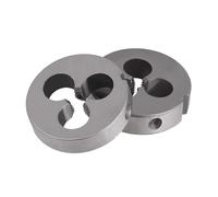 2pcs M10x1.5mm Filière Ronde Métrique, Acier Alliage, Filetage à Droite pour Moule de Filetage, Usinage, Réparation, Découpe de Vis, Outil Fixe