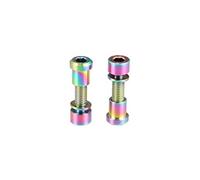 - 2pcs M5x16mm Vélo Tige Boulons Hex Tête avec Rondelle Ecrous, Multicolore