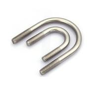 2PCS M6 METRIC 316 ACIER INOXEUX U BOULONS ROND COUPE UNE BOLT U CALL (Size : M6X33mm-5pcs)
