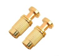 2PCS M8 Tailpiece Studs Anchors for LP Guitar Silver(Gold) | Silver chrome finish, M8 thread, fits LP electric guitars, prevents pour bridge movement, easy install
