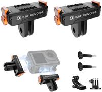 2pcs Magnetic Plastic Base Holder for DJI Osmo Action 3/4/5 Pro DJI Osmo 360 with Adapter and T-Screw and J-Shape Quick Release