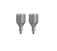 2pcs Manche de contrôle de Drone Remplacement Rocker Joystick Manche Pouce Accessoires pour DJI RC PRO (Argent)
