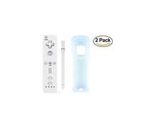 2pcs Manette Wiimote blanche pour Nintendo Wii et Wii U -QUMOX®