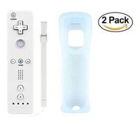 2pcs Manette Wiimote blanche pour Nintendo Wii et Wii U -QUMOX®