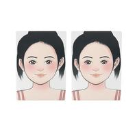 2Pcs Maquillage Visage Peinture Pratique Conseil Lavable Réutilisable Visage Peinture Exercice Conseil pour la Maison de Scène