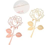 2pcs Marque-Pages Fleur, Marque Pages En Métal, Marque-Page En Métal Classique, Marque-Page Fleur Rose, Marque-Page En Acier Inoxydable , Marque-Livre En Métal, Marque-Pages Vintage, Pour Etudiant