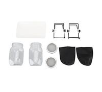 2PCS Mason Jar Sprouting Kit,Easy Drainage Sprouter Set for Growing Broccoli, Alfalfa, and More