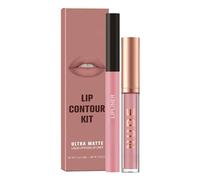 2PCS Mat Velvet Crayon à Lèvres & Rouge à Lèvres Set pour les femmes - Hautement Pigmenté, 3D Hydratant, Longue Durée Imperméable Anti-adhésif, Gloss à Lèvres (#7)