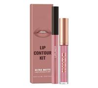 2PCS Mat Velvet Crayon à Lèvres & Rouge à Lèvres Set pour les femmes - Hautement Pigmenté, 3D Hydratant, Longue Durée Imperméable Anti-adhésif, Gloss à Lèvres (#10)