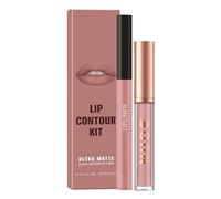 2PCS Mat Velvet Crayon à Lèvres & Rouge à Lèvres Set pour les femmes - Hautement Pigmenté, 3D Hydratant, Longue Durée Imperméable Anti-adhésif, Gloss à Lèvres (#8)