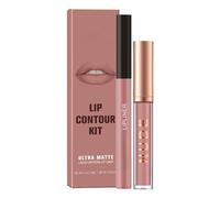 2PCS Mat Velvet Crayon à Lèvres & Rouge à Lèvres Set pour les femmes - Hautement Pigmenté, 3D Hydratant, Longue Durée Imperméable Anti-adhésif, Gloss à Lèvres (#9)