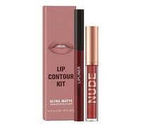 2PCS Mat Velvet Crayon à Lèvres & Rouge à Lèvres Set pour les femmes - Hautement Pigmenté, 3D Hydratant, Longue Durée Imperméable Anti-adhésif, Gloss à Lèvres (#6)