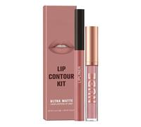 2PCS Mat Velvet Crayon à Lèvres & Rouge à Lèvres Set pour les femmes - Hautement Pigmenté, 3D Hydratant, Longue Durée Imperméable Anti-adhésif, Gloss à Lèvres (#1)