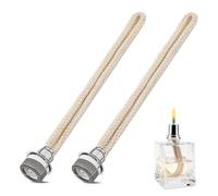 2PCS Mèches de Lampe à Huile Mèche de Rechange d’Aromathérapie Mèches de Lampe Parfumée Diffuseur Brûleur Wick Diffuseur pour Lampe à Huile Catalytique,Aromathérapie,18 mm (Argent)