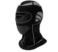 2Pcs Men Women Cold-Proof Thermal Scarf Winter Ski Hat Full Face Mask Cycling Head Neck Cover Helmet Liner Cap pour Sports Ski Extérieur(Black Gray)