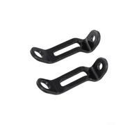 2PCS Metal Brake Fluid Reservoir Bracket Holder Black(Black)