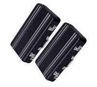 2Pcs Metal Business Card Holders 3.86x2.52Inch Aluminum Alloy Name Case for Travel and Professional Engagement Aluminum Case
