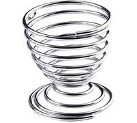 2Pcs Metal Egg Cup Spiral Kitchen Breakfast Hard Boiled Spring Holder Egg Cup Dishware and Serving Pieces