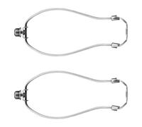 2PCS Metal Lampshades Support Harp Adapter Converter Shade Bracket Lamp Frame Hardware Texture Suitable For Various Light Lamp Harps Holder