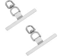 2pcs Metal Patch For Phone Cord,Universal Tab Cord Cell Phone Without Adhesive Pad Cord Phone For Phone Cases Full Coverage,Silver