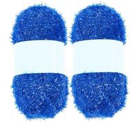 2pcs Metallic Glitter Yarn, Fine Fil Lightweight For Crochet & Knitting, Amigurumi, Cardigans, Châles, Making, Craft Soft