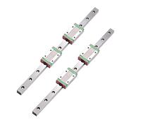 2pcs MGN Guide linéaire + 4pcs Bloc MGN, MGN7 MGN12 MGN15 MGN9 300-800mm Miniature Rail Rail(MGN9 C,800mm)