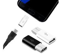 2pcs Micro USB 2.0 5Pin Femelle ver Data USB 3.1 Type C Mâle Adaptateur Convertisseur