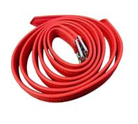 2PCS Microfiber Leather Stirrup Leathers with Stainless Steel Buckle Horse Stability Strap Equestrian Equipment for Riding Pour Équitation(Red)