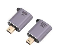 2PCS Mini DisplayPort to DisplayPort 1.4 Adapter 8K 60Hz 4K 144Hz
