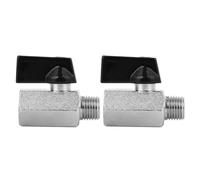 2pcs mini dynamitage abrasif en laiton pneumatique de soupape de vanne compresseurs d'air vannes accessoires G1 / 4in